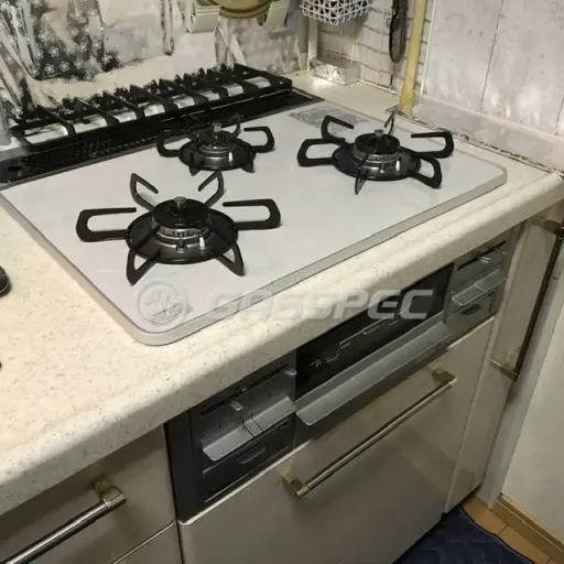 交換後のビルトインガスコンロ（パロマ PD-509WS-60CV）