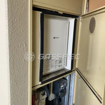 施工後の給湯器（ノーリツ GT-2060SAWX-H-2 BL）