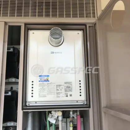 施工後の給湯器（ノーリツ GT-2460SAWX-T-2 BL）