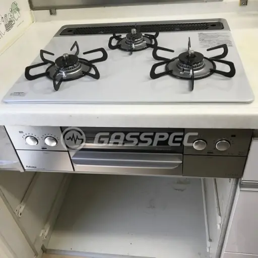 交換後のビルトインガスコンロ（パロマ PD-863WS-60CV）