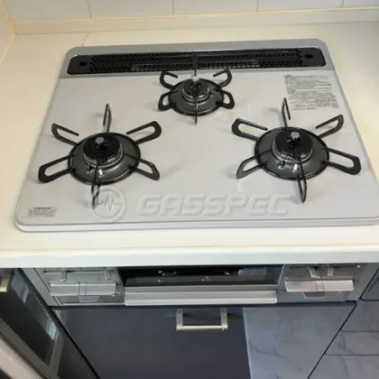 施工後のビルトインガスコンロ（パロマ PD-509WS-60CV）