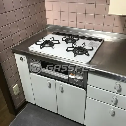 交換後のビルトインガスコンロ（パロマ PD-509WS-60CV）