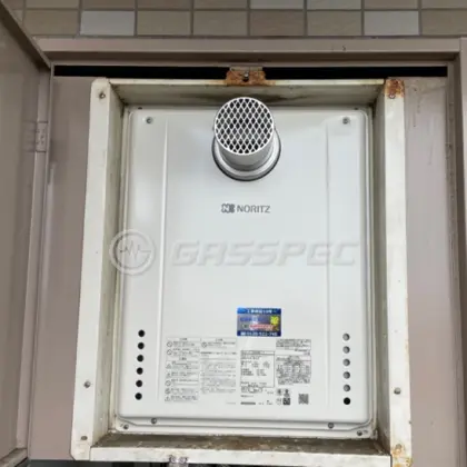 施工後の給湯器（ノーリツ GT-2060SAWX-T-2 BL）
