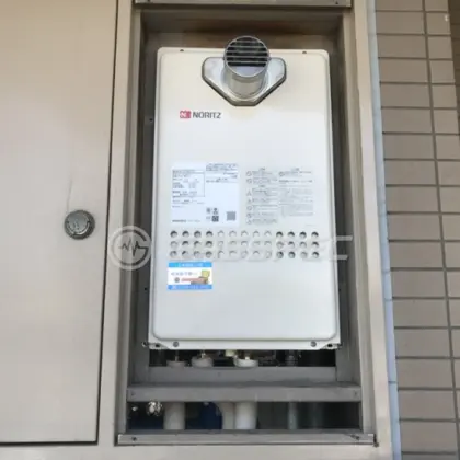 施工後の給湯器（ノーリツ GQ-1627AWX-T-DX BL）