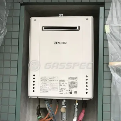 施工後の給湯器（ノーリツ GT-2460SAWX-2 BL）