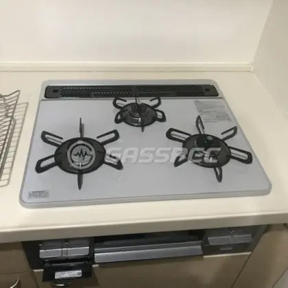 施工後のビルトインガスコンロ（パロマ PD-509WS-60CV）