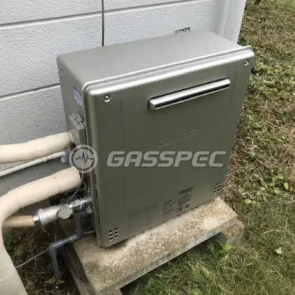 施工後の給湯器（ノーリツ GT-C2472AR BL）