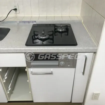 施工後のビルトインガスコンロ（ノーリツ N2G23KSQ1SV）
