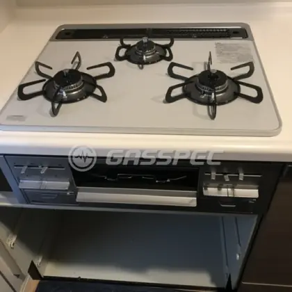 施工後のビルトインガスコンロ（パロマ PD-509WS-60CV）