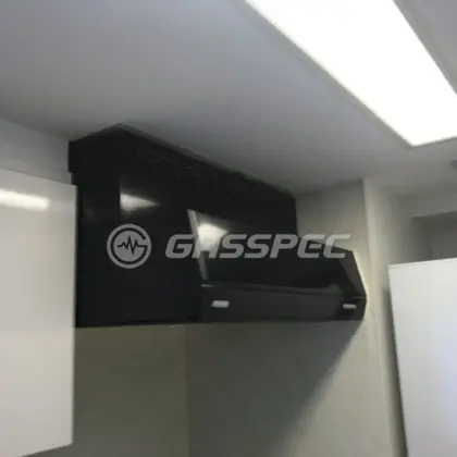 施工後のレンジフード（富士工業 BFRS-3G-751R BK）