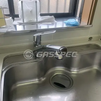 施工後の水栓・蛇口（KVK KM5021TEC）