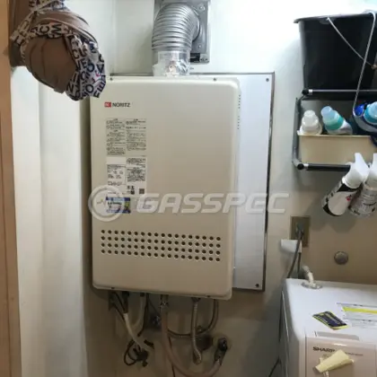 施工後の給湯器（ノーリツ GT-1651AWX-FFA-2 BL）