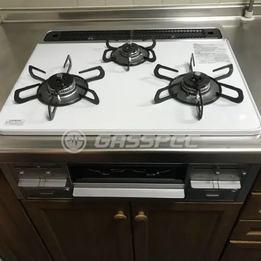 交換後のビルトインガスコンロ（パロマ PD-509WS-60CV）