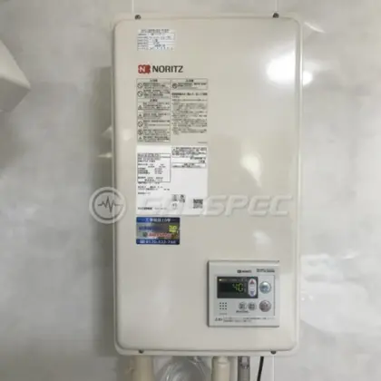 施工後の給湯器（ノーリツ GQ-2037WS-FFB）