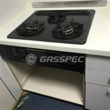 施工前のビルトインガスコンロ（HSG631BORHK）