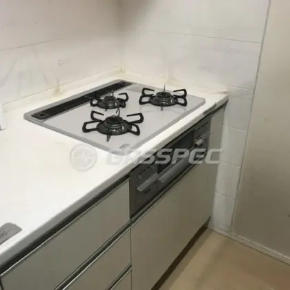 施工後のビルトインガスコンロ（リンナイ PD-509WS-60CV）