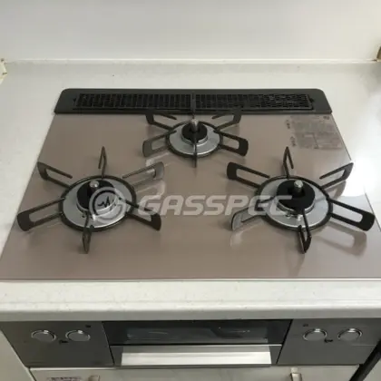 施工後のビルトインガスコンロ（リンナイ RHS31W32L22RASTW）