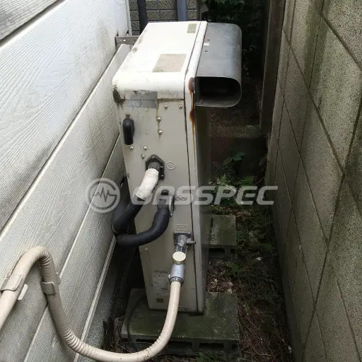 交換前の給湯器（ノーリツ GRQ-163A）