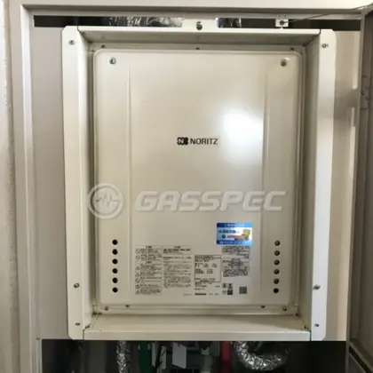 施工後の給湯器（ノーリツ GT-2060SAWX-H-2 BL）