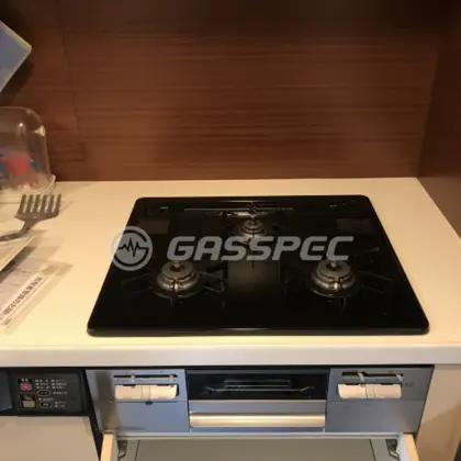 施工後のビルトインガスコンロ（ノーリツ N3WT6RWTP1SI）