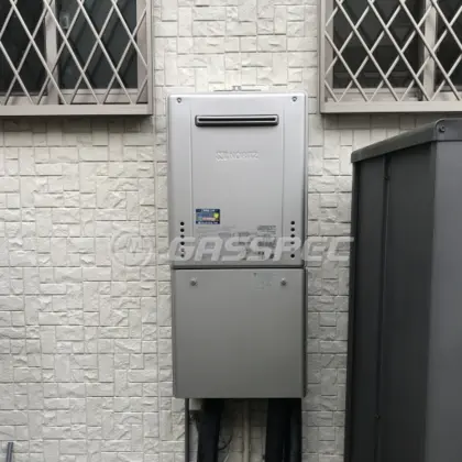 施工後の給湯器（ノーリツ GT-C2072SAW BL）
