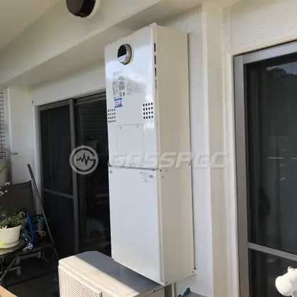 施工後の暖房熱源機（ノーリツ GTH-C2460AW3H-1 BL）