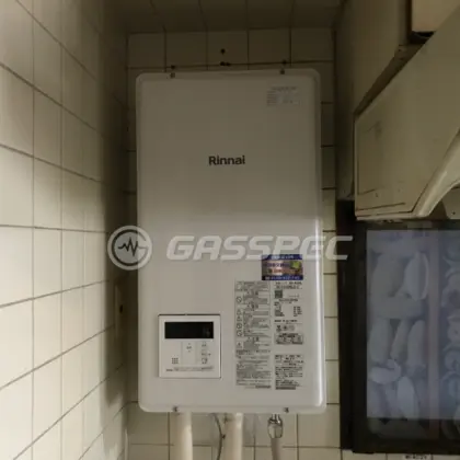 施工後の給湯器（リンナイ RUX-V1615SFFBA(A)-E）