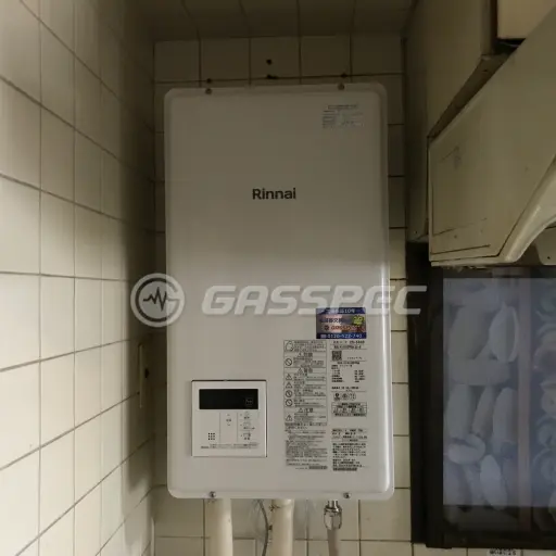 交換後の給湯器（リンナイ RUX-V1615SFFBA(A)-E）