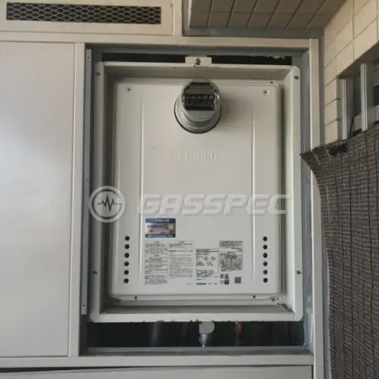 施工後の給湯器（ノーリツ GT-2470SAW-T BL）