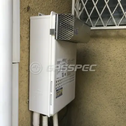 施工後の給湯器（ノーリツ GQ-2027AWX-DX BL）