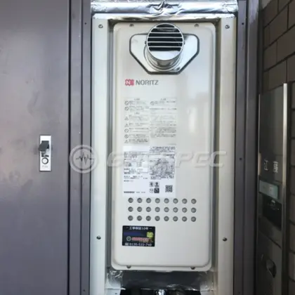施工後の給湯器（ノーリツ GQ-1628AWX-T-DX BL）