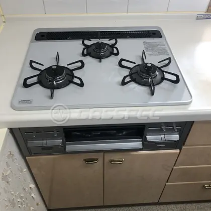 施工後のビルトインガスコンロ（パロマ PD-509WS-60CV）