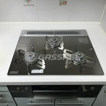 施工後のビルトインガスコンロ（ノーリツ N3WU3PWASKSTESC）