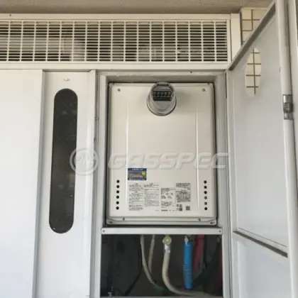 施工後の給湯器（ノーリツ GT-2470SAW-T BL）