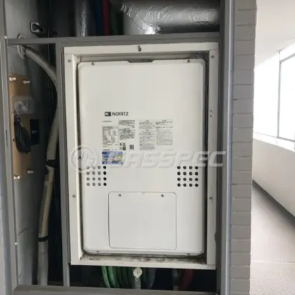施工後の暖房熱源機（ノーリツ GTH-2454AW3H-H BL）