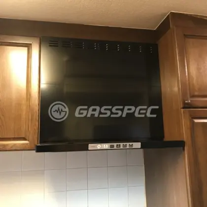 施工後のレンジフード（リンナイ LGR-3R-AP751BK）