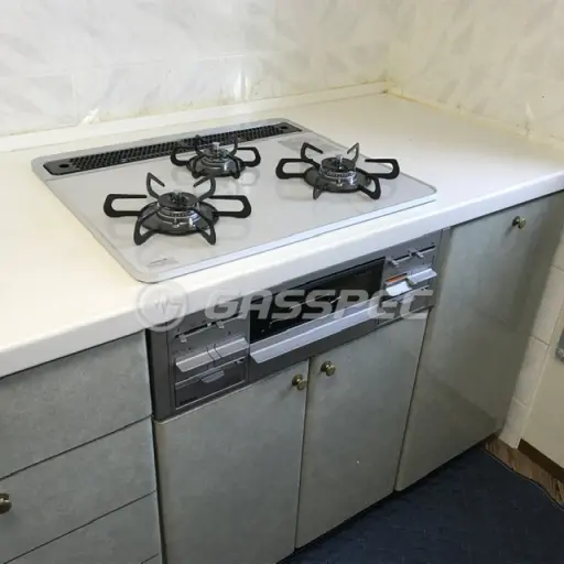 交換後のビルトインガスコンロ（パロマ PD-509WS-60CV）