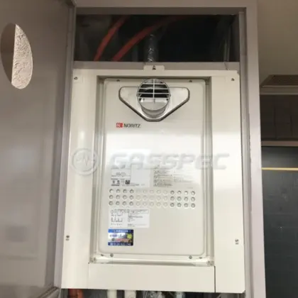 施工後の給湯器（ノーリツ GQ-2427AWX-T-DX BL）