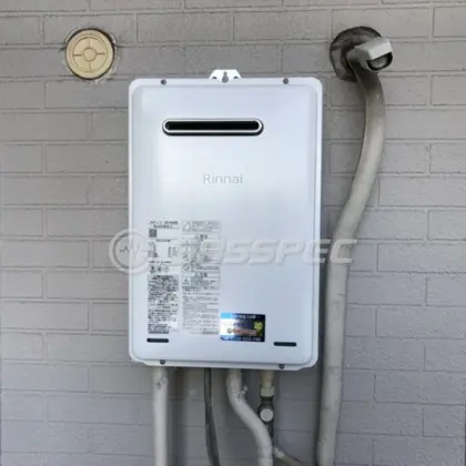 施工後の給湯器（リンナイ RUX-A1616W(A)-E）