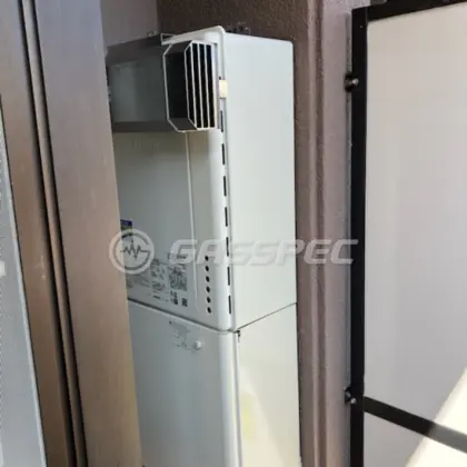 施工後の給湯器（ノーリツ GT-2070AW BL）
