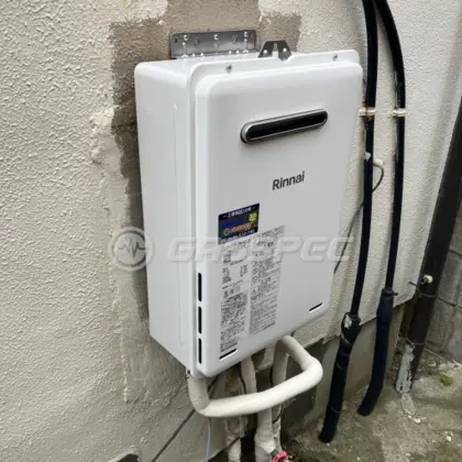 施工後の給湯器（リンナイ RUX-A1615W(A)-E）