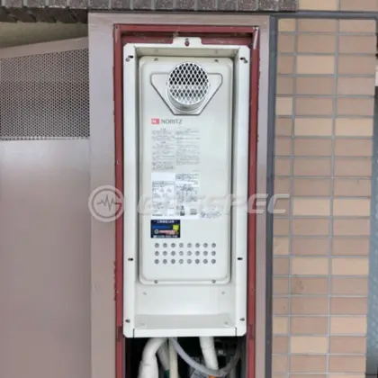 施工後の給湯器（ノーリツ GT-1653AWX-T-4 BL）