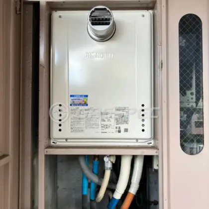 施工後の給湯器（ノーリツ GT-2070SAW-T BL）