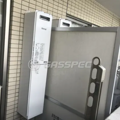 施工後の給湯器（リンナイ RUX-SA1616W(A)-E）