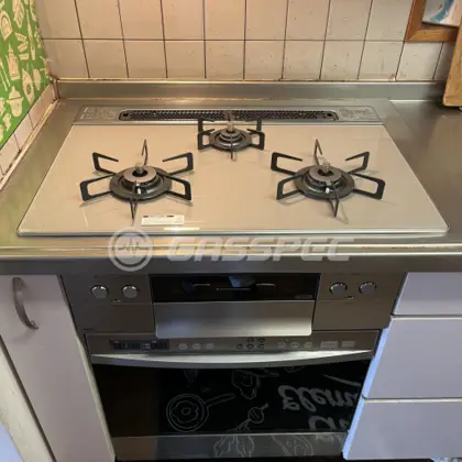 施工後のビルトインガスコンロ（ノーリツ N3WS6PWAS6STE）