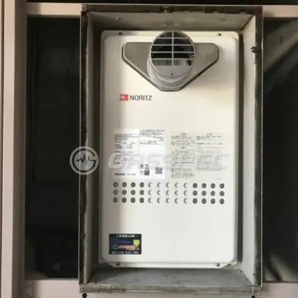施工後の給湯器（ノーリツ GQ-2427AWX-T-DX BL）