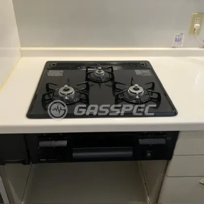 施工後のビルトインガスコンロ（ノーリツ N3GT2RVQ1）