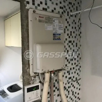 施工後の給湯器（リンナイ RUX-HV161-E）