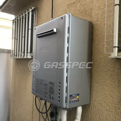 施工後の給湯器（ノーリツ GT-C2472SAW BL）