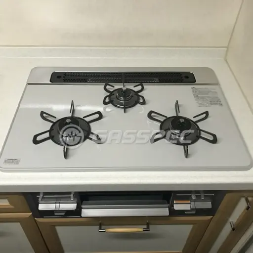 交換後のビルトインガスコンロ（パロマ PD-509WS-75CV）
